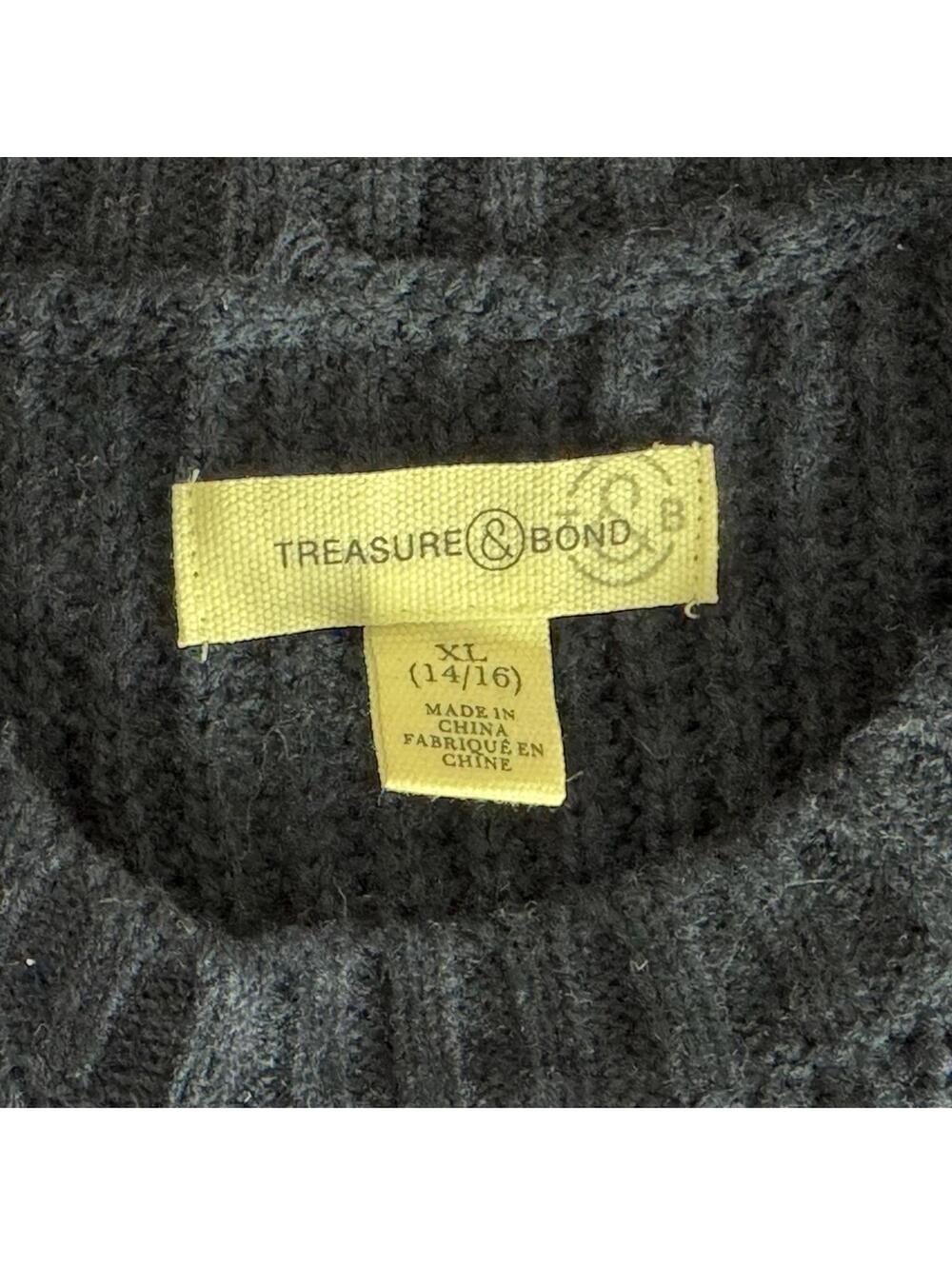 NWOT Treasure & Bond Nordstrom girls colorblock sweater- Size XL - Picture 4 of 4